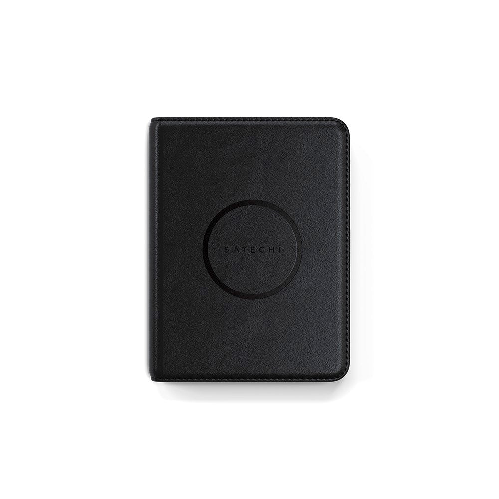 Pass-deksel i kunstskinn - Satechi - MagSafe-kompatibel - Svart