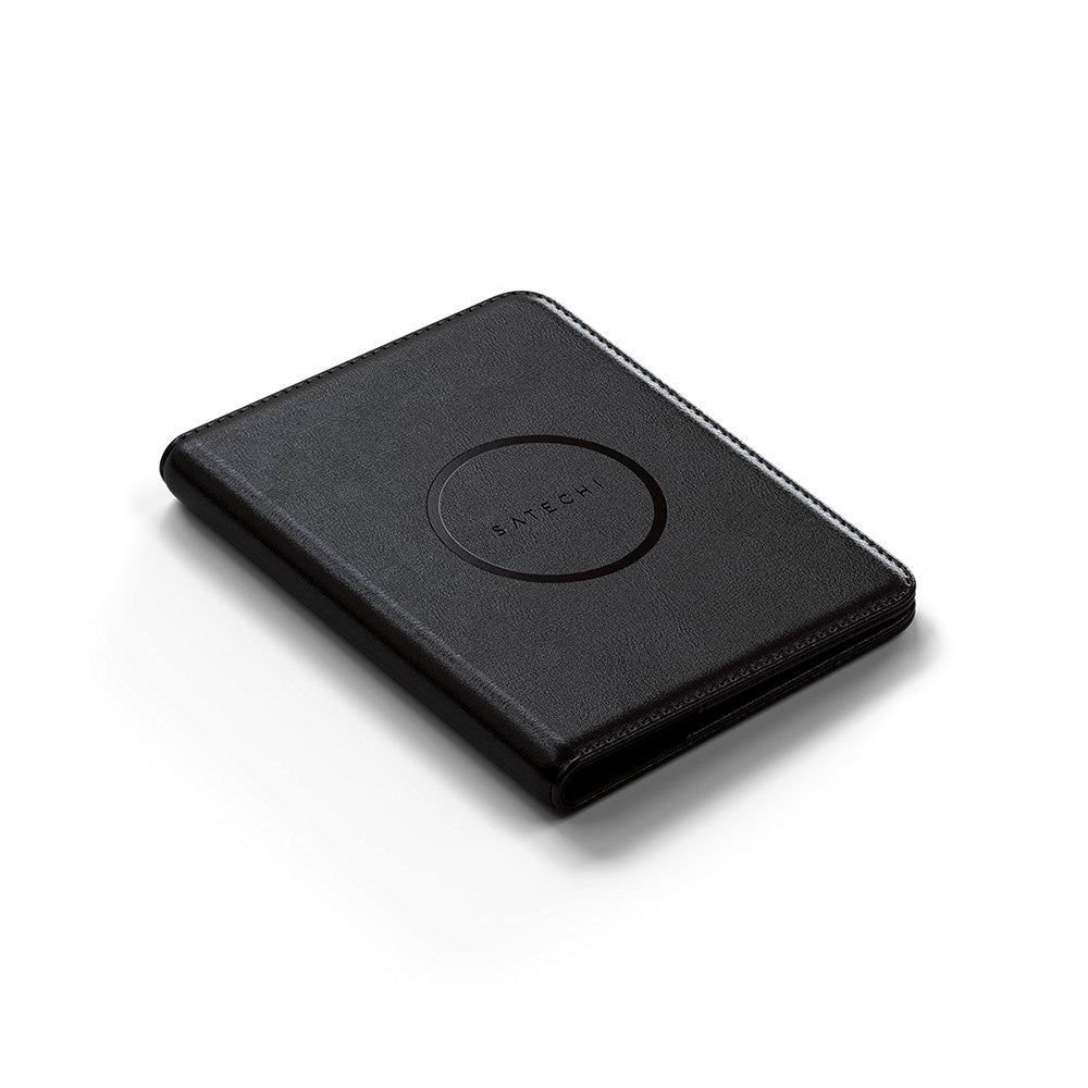Pass-deksel i kunstskinn - Satechi - MagSafe-kompatibel - Svart