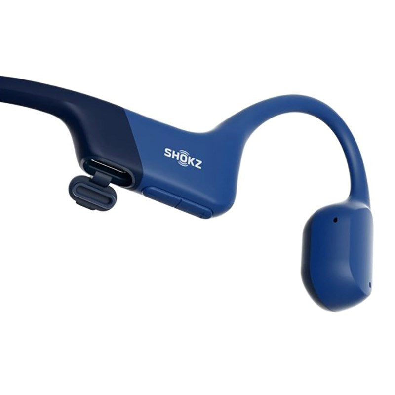 Shokz OpenRun - Trådløse sportshodetelefoner m. USB-C Lading - Blå