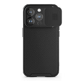 Spello iPhone 15 Pro Slitesterk magnetisk deksel m. Cam Slider - MagSafe-kompatibel - Svart