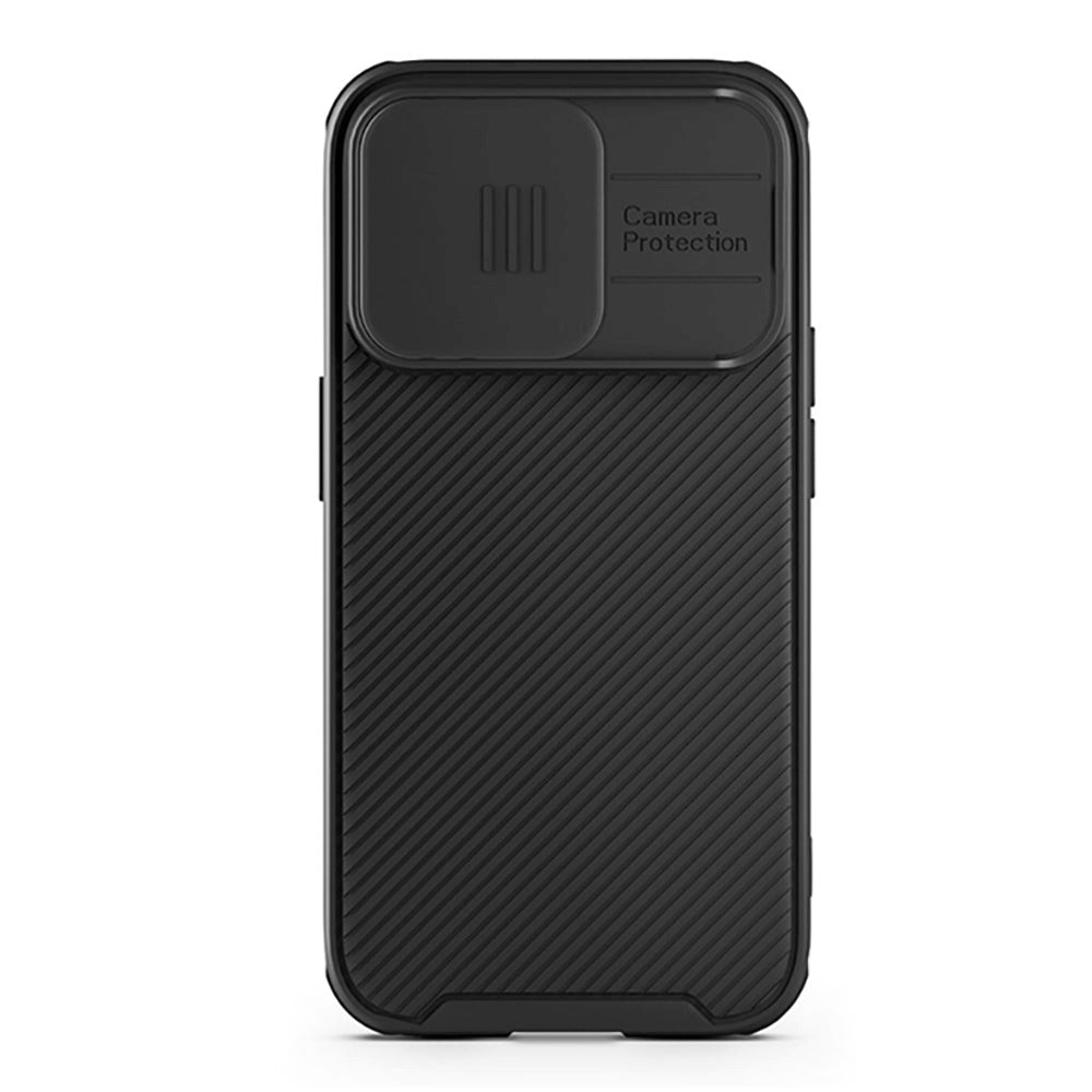 Spello iPhone 15 Pro Slitesterk magnetisk deksel m. Cam Slider - MagSafe-kompatibel - Svart