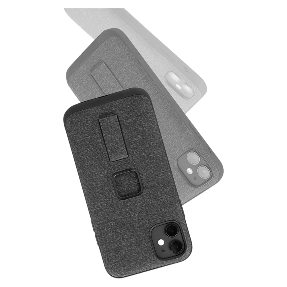 Peak Design iPhone 14 Stoffdeksel m. SlimLink-brakett og fingerløkke - MagSafe-kompatibel - Kull