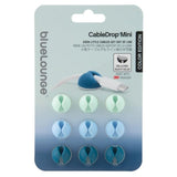Bluelounge CableDrop Mini Kabelholder m. 9 stk. Blå