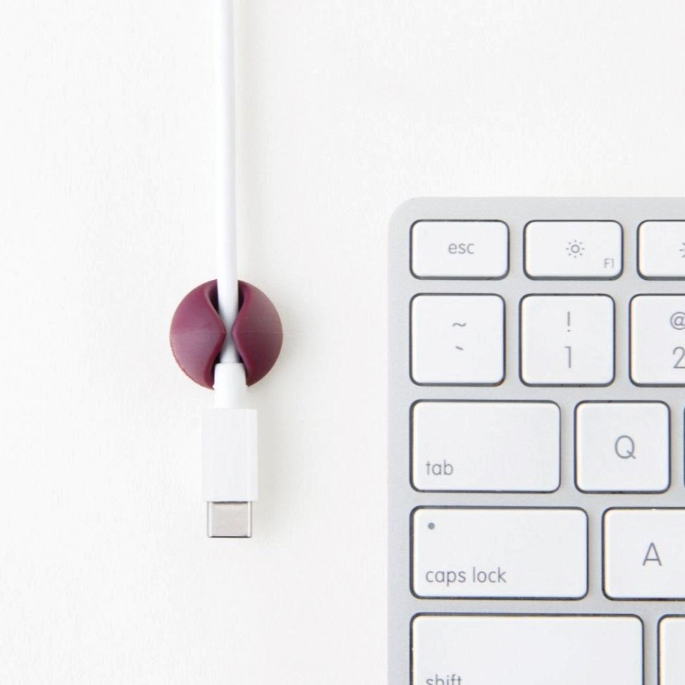 Bluelounge CableDrop Mini Kabelholder m. 9 stk. Blå