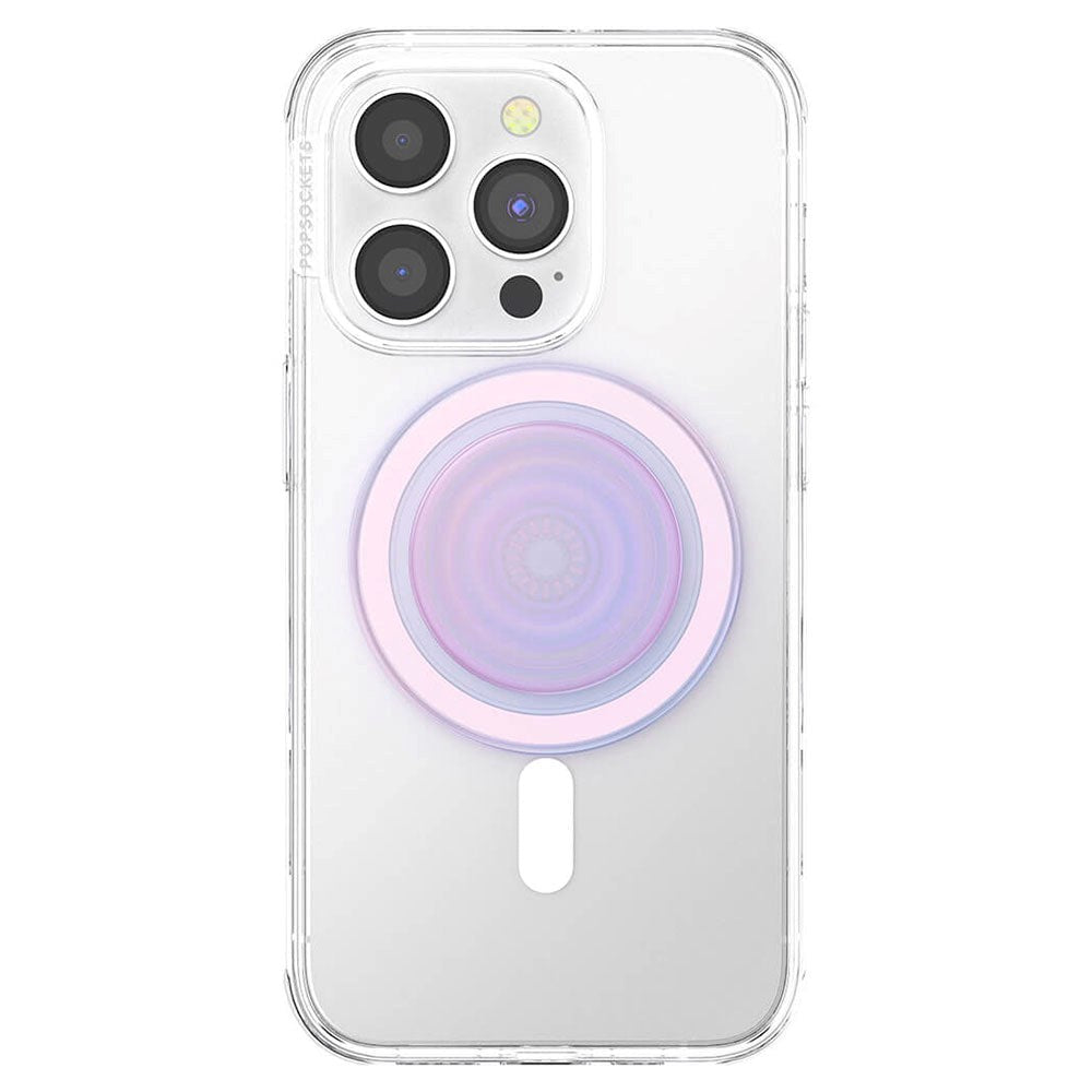 POPSOCKETS PopGrip Opalescent Clear MagSafe- Stand &amp; Grip