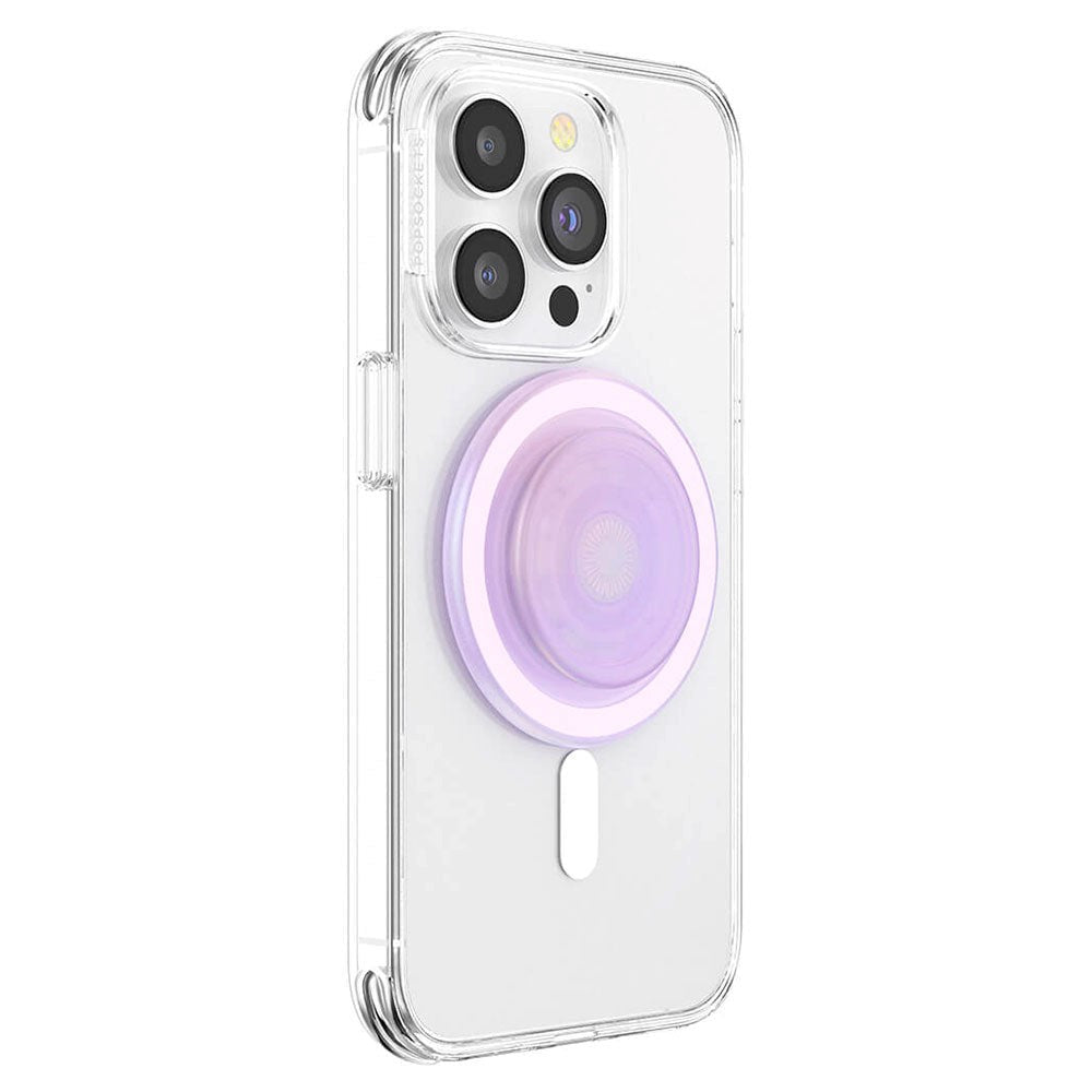 POPSOCKETS PopGrip Opalescent Clear MagSafe- Stand &amp; Grip