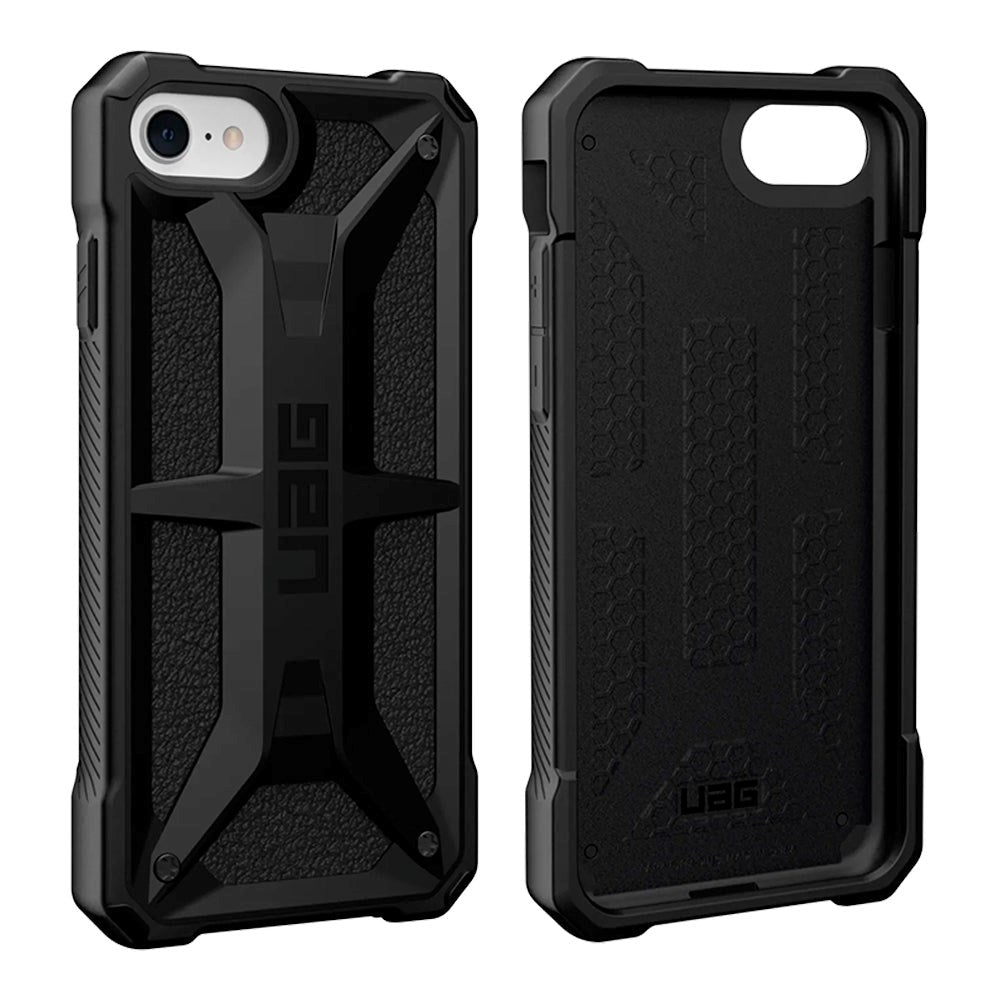 UAG MONARCH Series iPhone SE (2020 &amp; 2022) 8/7/6/S Bakdeksel - Svart