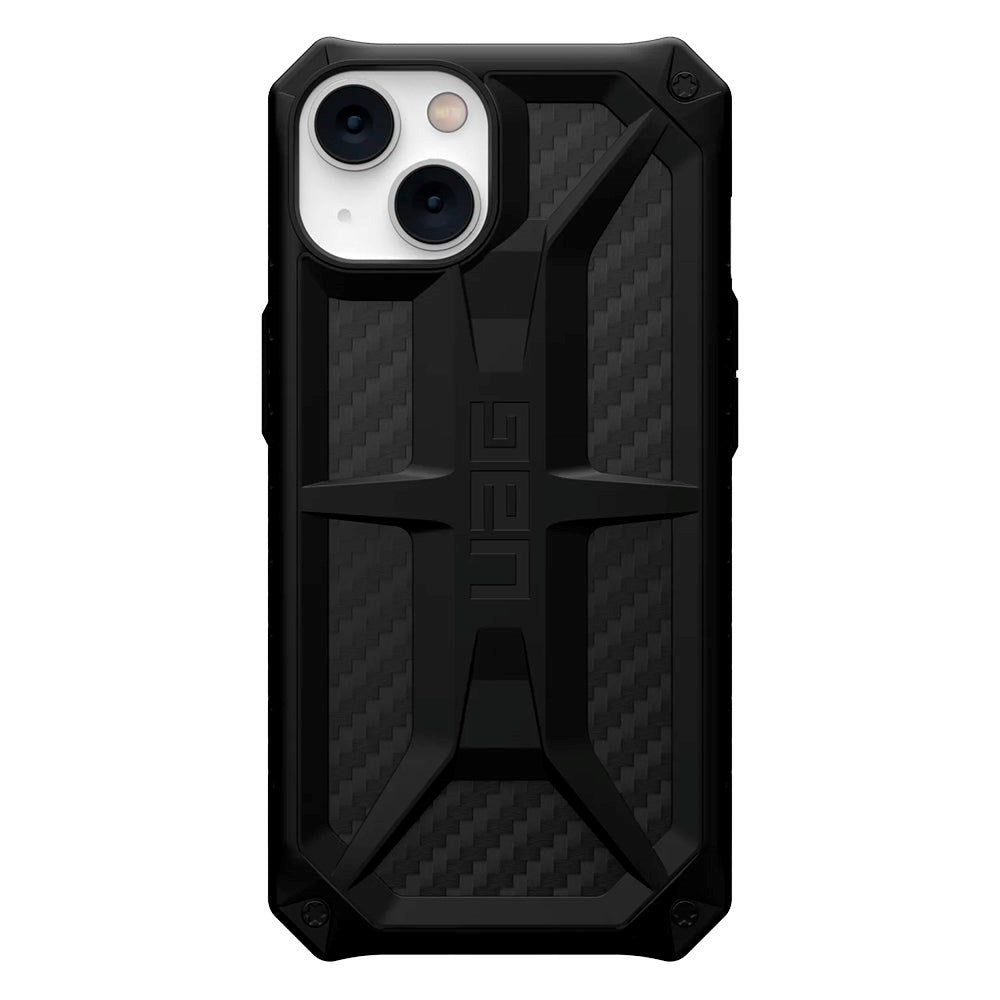 iPhone 14 / 13 UAG MONARCH Series Bagside Cover - Carbon-Fiber - Sort