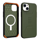 iPhone 14 Plus UAG CIVILIAN Series Bakdeksel - MagSafe-kompatibel - Oliven