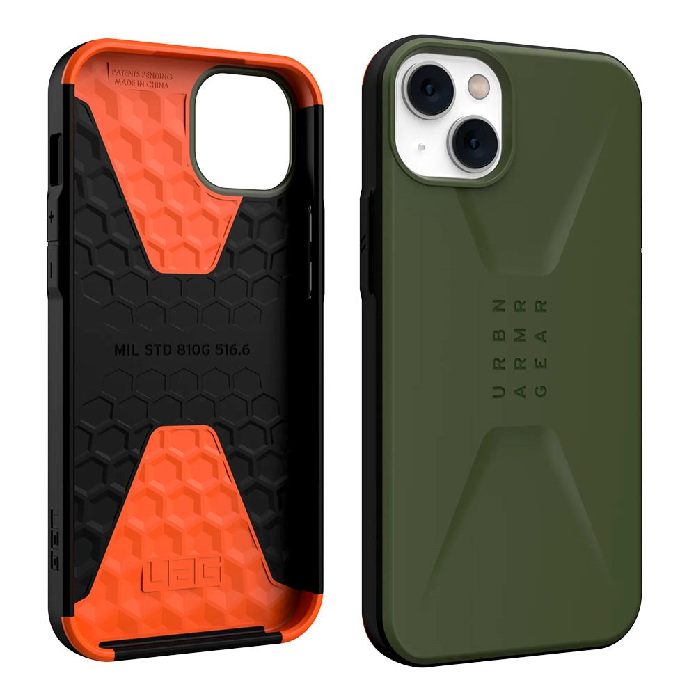 iPhone 14 Plus UAG CIVILIAN Series Bakdeksel - Oliven