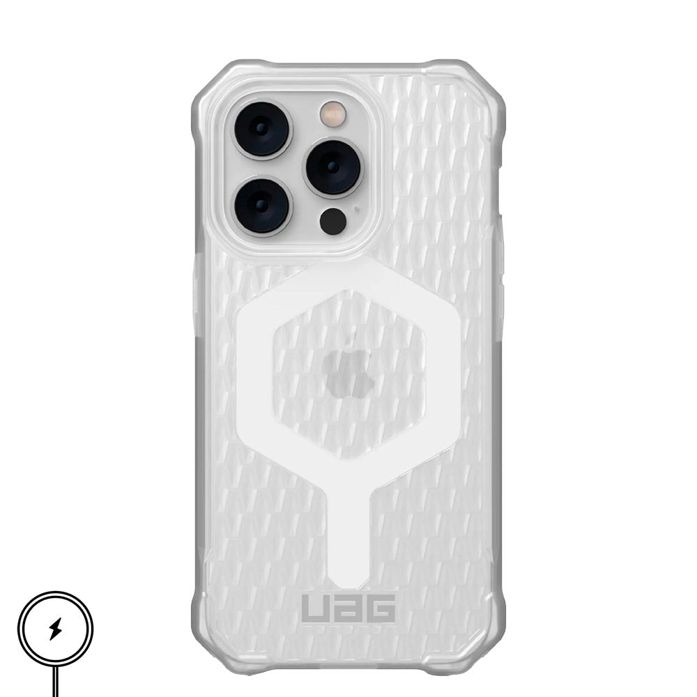 iPhone 14 Pro UAG ESSENTIAL ARMOR Series Bakdeksel - MagSafe-kompatibel - Frosted Ice - Gjennomsiktig