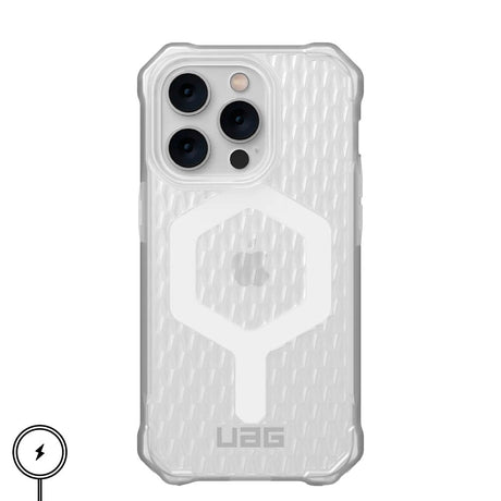 iPhone 14 Pro UAG ESSENTIAL ARMOR Series Bakdeksel - MagSafe-kompatibel - Frosted Ice - Gjennomsiktig