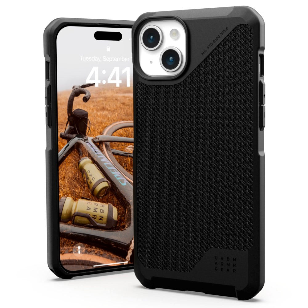 iPhone 15 Plus UAG METROPOLIS LT Series Bakdeksel - DuPont™ Kevlar - MagSafe-kompatibel - Svart