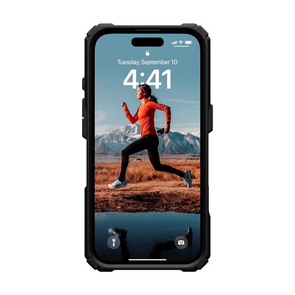 iPhone 16 UAG PLASMA XTE Series Bakdeksel - MagSafe kompatibel - Svart / Oransje