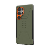 UAG Samsung Galaxy S25 Ultra Civilian Pro-deksel - oransje/grønn