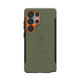 UAG Samsung Galaxy S25 Ultra Civilian Pro-deksel - oransje/grønn