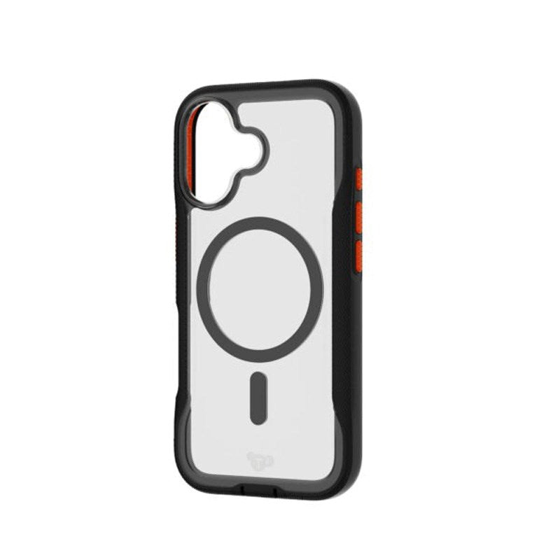 iPhone 17 Tech21 EVO Pro Mobil Cover m. Strop - MagSafe Kompatibel - Gennemsigtig / Sort