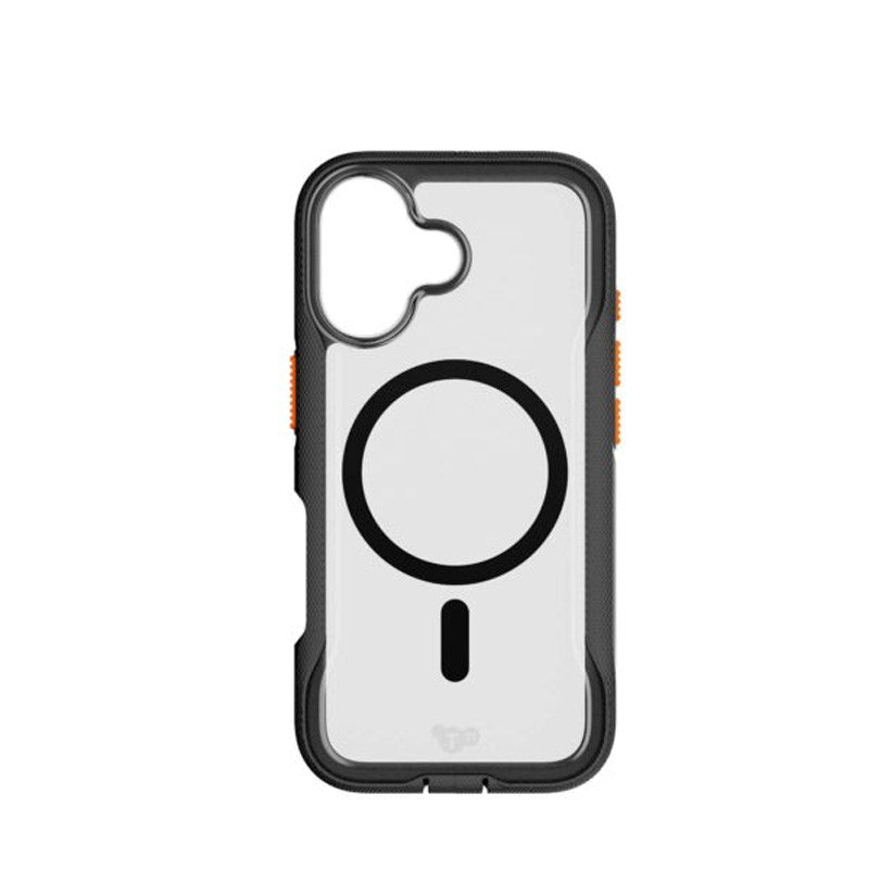 iPhone 17 Tech21 EVO Pro Mobil Cover m. Strop - MagSafe Kompatibel - Gennemsigtig / Sort