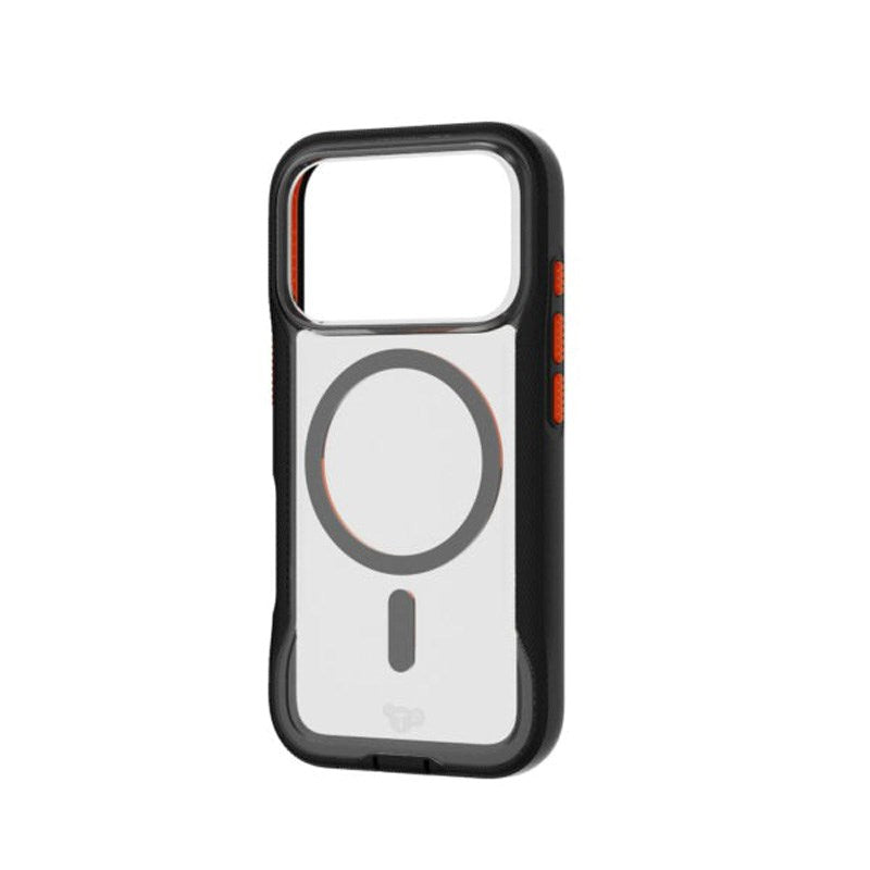 iPhone 17 Pro Tech21 EVO Pro Mobil Cover m. Strop - MagSafe Kompatibel - Gennemsigtig / Sort