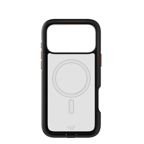 iPhone 17 Pro Max Tech21 EVO Pro Mobil Cover m. Strop - MagSafe Kompatibel - Gennemsigtig / Sort