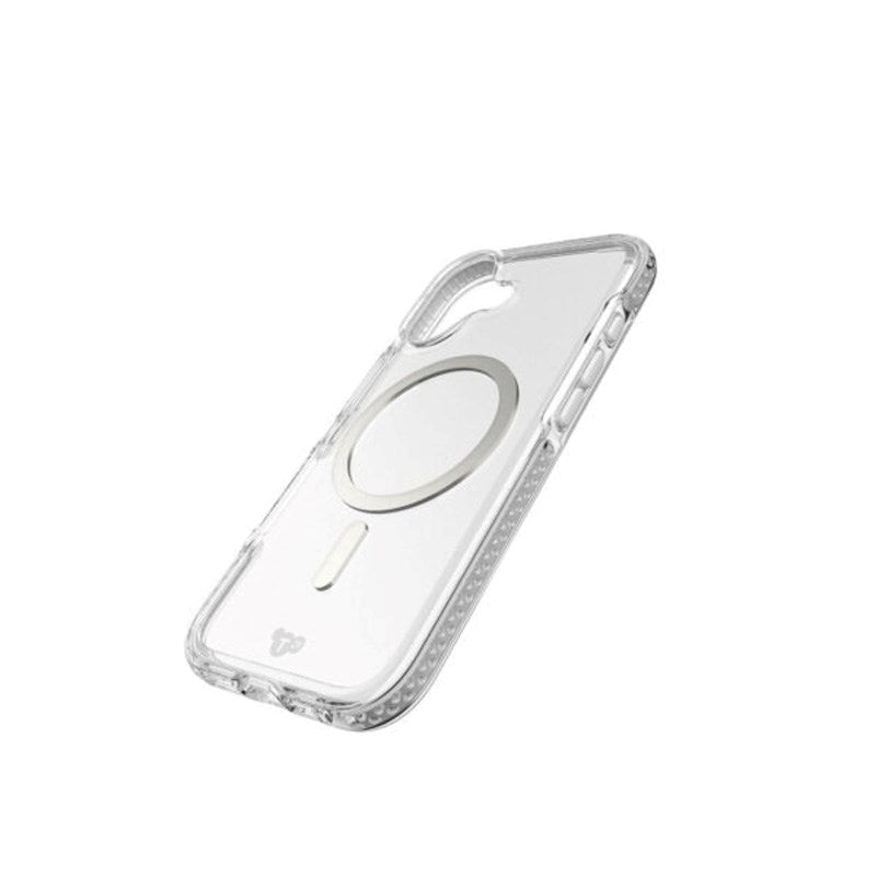 iPhone 17 Tech21 EVO Crystal Mobil Cover - MagSafe Kompatibel - Gennemsigtig / Sølv