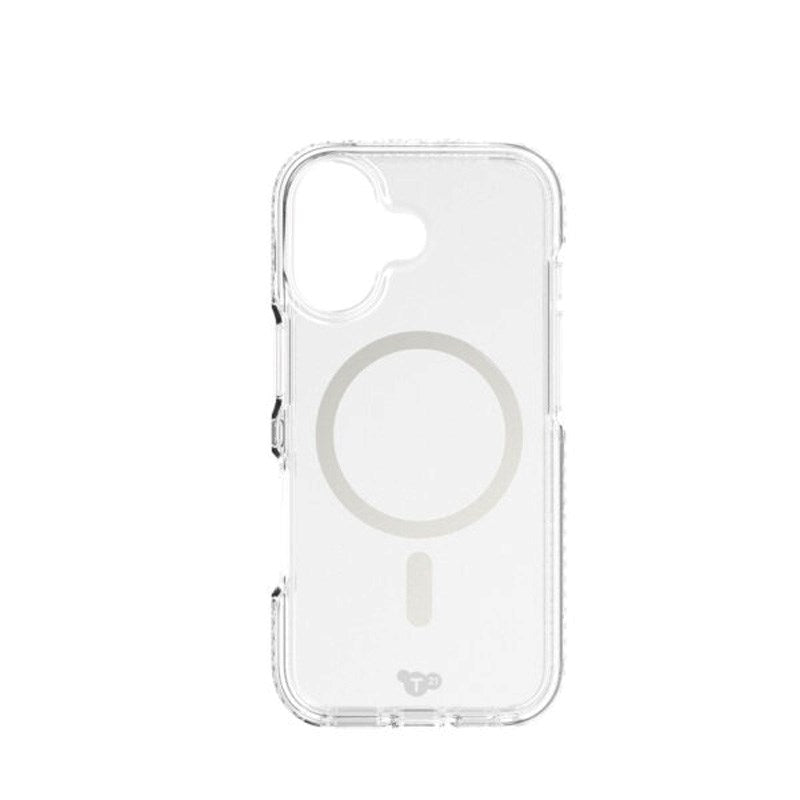 iPhone 17 Tech21 EVO Crystal Mobil Cover - MagSafe Kompatibel - Gennemsigtig / Sølv