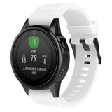 Garmin Fenix ​​​​6s &amp; 6s Pro / 5s &amp; 5s Plus riflet silikon 20 mm QuickFit-stropp inkl. Pinner - Hvit