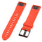 Garmin Fenix ​​​​6s &amp; 6s Pro / 5s &amp; 5s Plus riflet silikon 20 mm QuickFit-stropp inkl. Pinner - Oransje