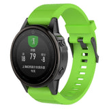 Garmin Fenix 6s & 6s Pro / 5s & 5s Plus Riflet Silikone Rem inkl. Stifter - Grøn