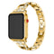 Apple Watch (38/40/SE/41/42 mm) Stålrem m. Rhinestone - Gull