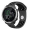 Smartwatch 20mm perforert silikonrem - Svart