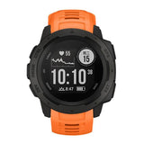 Garmin Instinct 22mm silikonstropp m. Pinner - Oransje