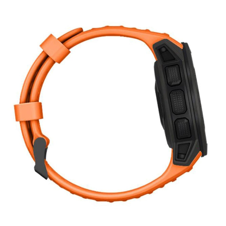 Garmin Instinct 22mm silikonstropp m. Pinner - Oransje