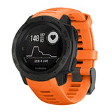 Garmin Instinct 22mm silikonstropp m. Pinner - Oransje