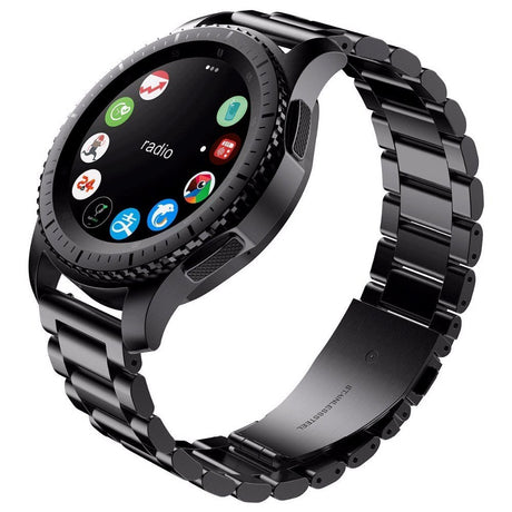 Universal Smartwatch-rem i rustfritt stål (22mm) - Svart