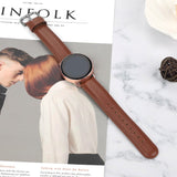 Universal Smartwatch lærreim (20mm) - Brun