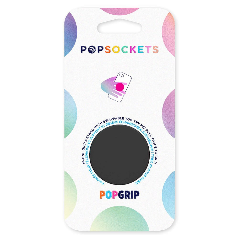 POPSOCKETS PopGrip Black Avtagbart grep m. Stativfunksjon