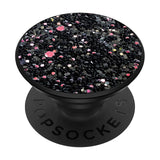 POPSOCKETS PopGrip Sparkle Black Avtakbart grep m. Stativfunksjon