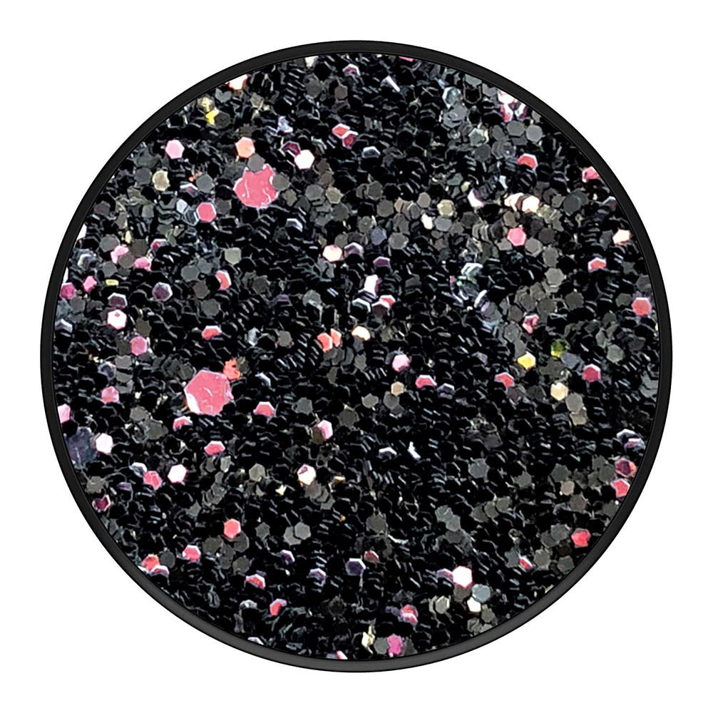 POPSOCKETS PopGrip Sparkle Black Avtakbart grep m. Stativfunksjon