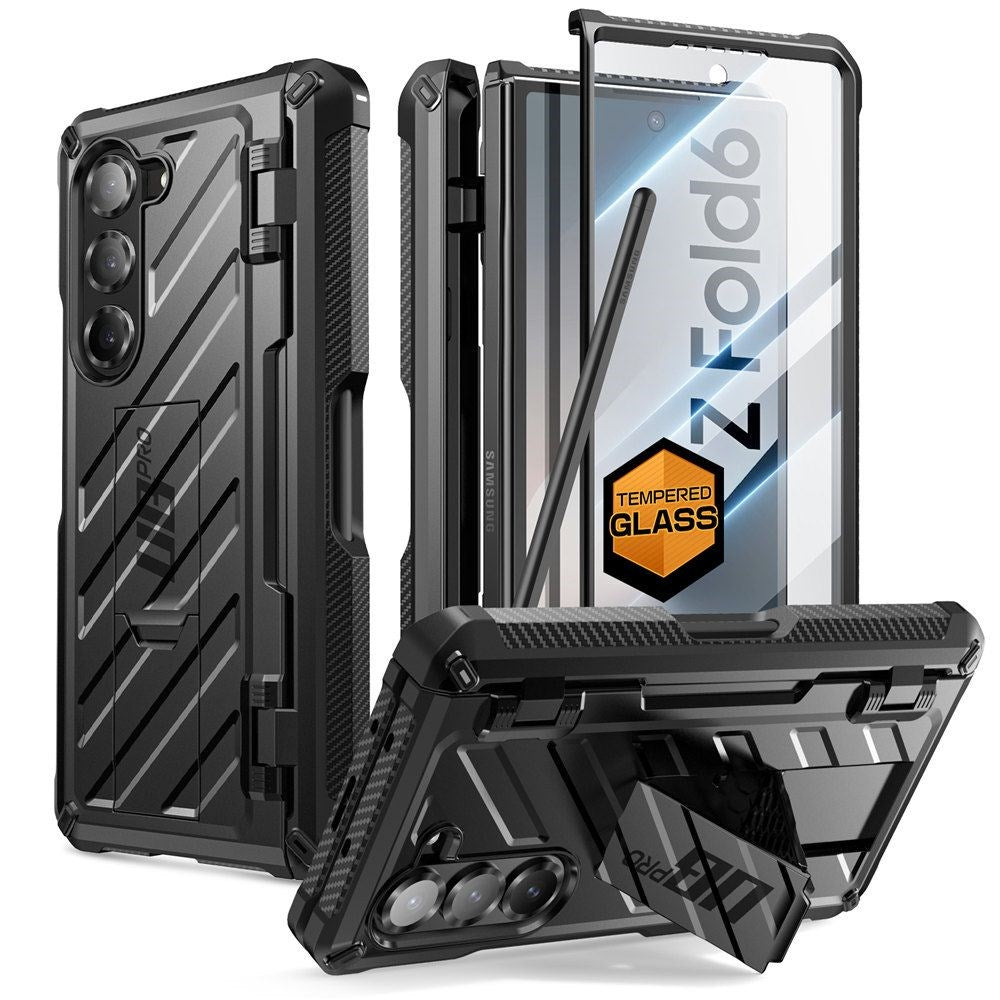 Samsung Galaxy Z Fold6 SUPCASE Unicorn Beetle Pro-deksel m. Skjermbeskytter svart