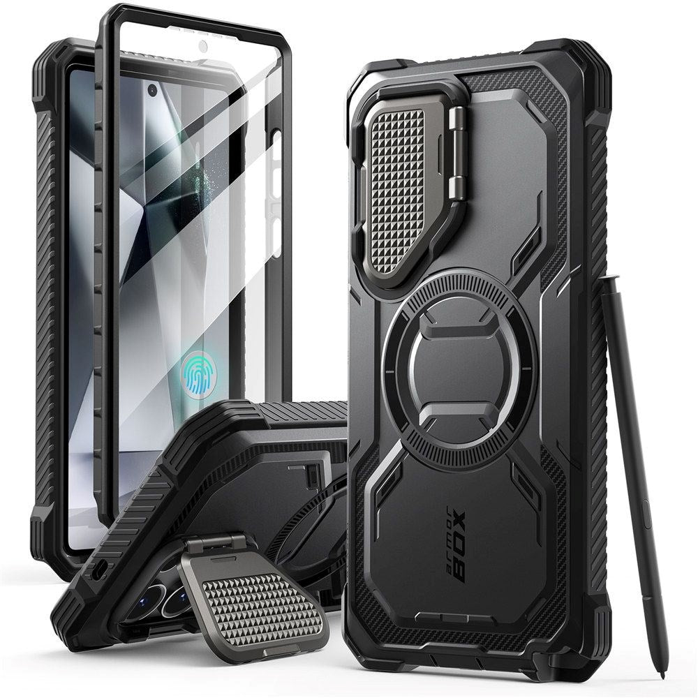 Samsung Galaxy S25 Ultra Supcase IBLSN Armorbox-deksel - MagSafe-kompatibel - Svart