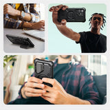 Samsung Galaxy S25 Ultra Supcase IBLSN Armorbox-deksel - MagSafe-kompatibel - Svart