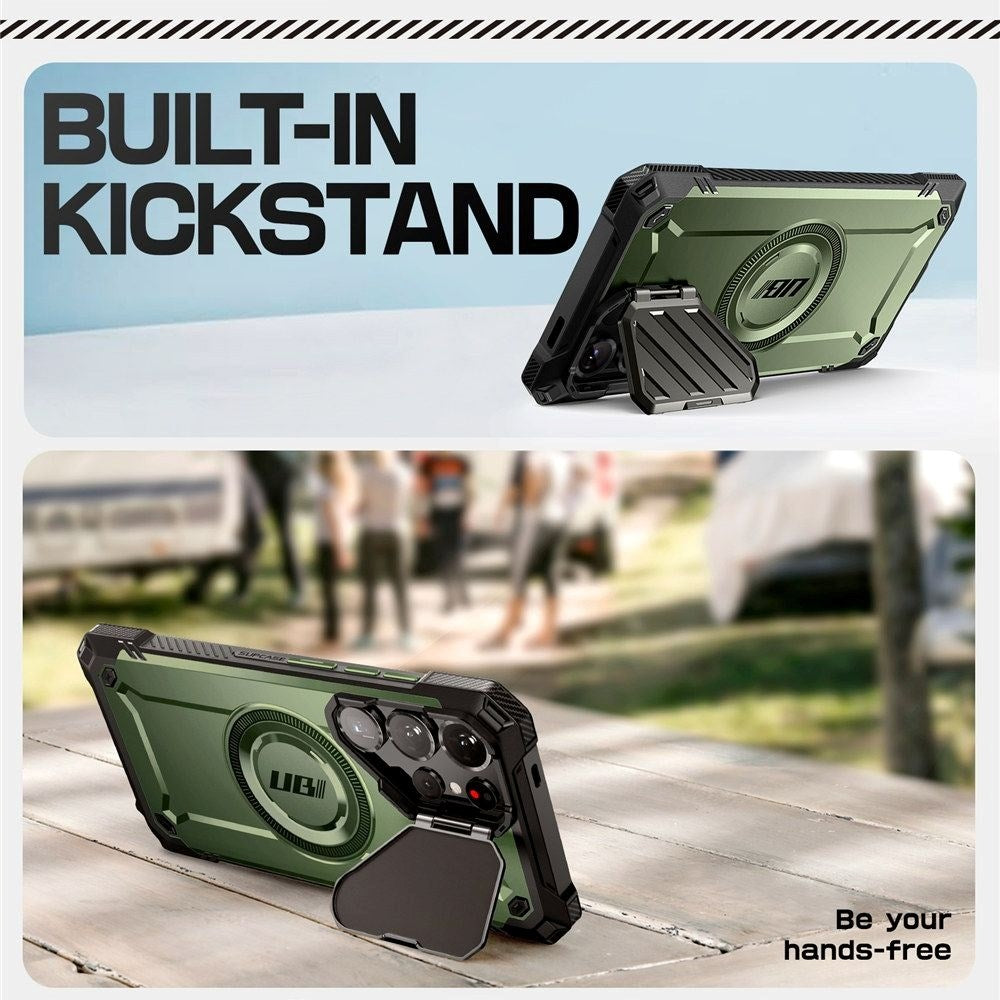 Samsung Galaxy S25 Ultra Supcase Unicorn Beetle XT deksel - MagSafe-kompatibel - Grønn