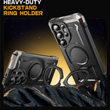 Samsung Galaxy S25 Ultra Supcase Unicorn Beetle Grip-deksel - MagSafe-kompatibel - Gjennomsiktig / Svart