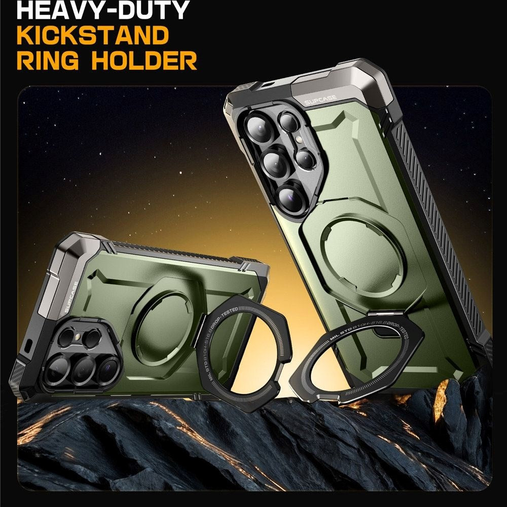 Samsung Galaxy S25 Ultra Supcase Unicorn Beetle Grip-deksel - MagSafe-kompatibel - Grønn