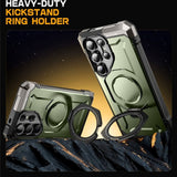 Samsung Galaxy S25 Ultra Supcase Unicorn Beetle Grip-deksel - MagSafe-kompatibel - Grønn