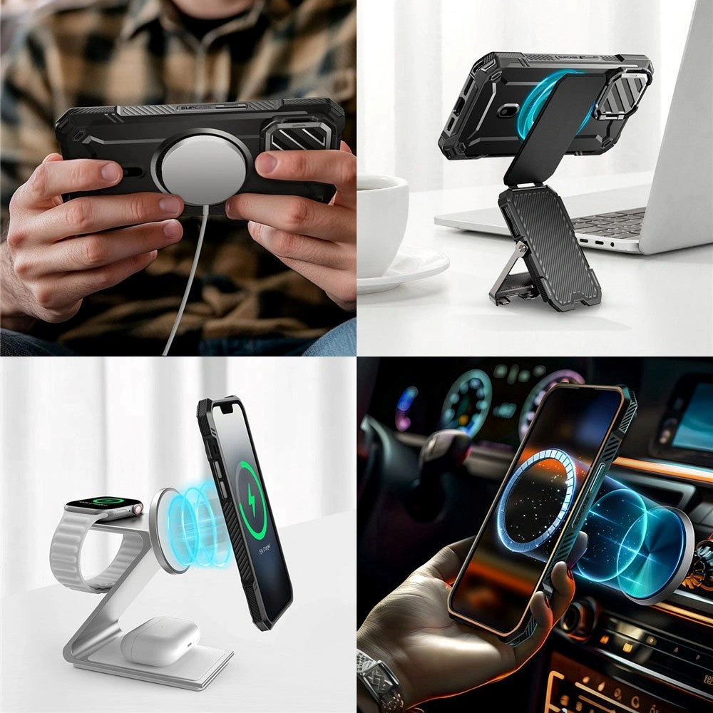 iPhone 16e Supcase Unicorn Beetle XT deksel - MagSafe-kompatibel - Svart