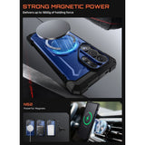 SUPCASE Samsung Galaxy S26 Ultra UB Grip Mag Cover m. Kickstand - MagSafe Kompatibel - Blå