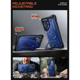 SUPCASE Samsung Galaxy S26 Ultra UB Grip Mag Cover m. Kickstand - MagSafe Kompatibel - Blå