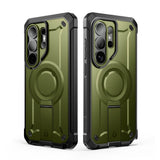 SUPCASE Samsung Galaxy S26 Ultra Unicorn Beetle Pro Mag Cover inkl. 2x Frontramme - MagSafe Kompatibel - Grøn